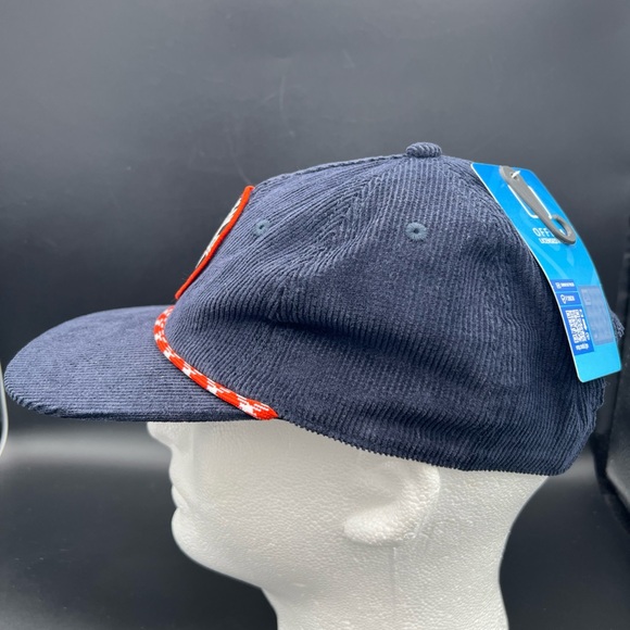 Chevrolet Camaro Z28 Hat American Muscle Circle Patch Navy Rope Corduroy Cap NWT - Picture 3 of 8